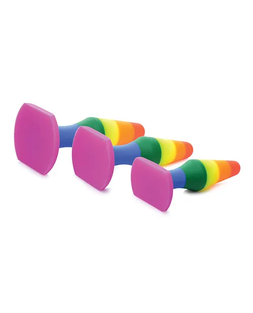 Frisky Anal Frisky Rainbow Silicone Anal Trainer Set 3 piece