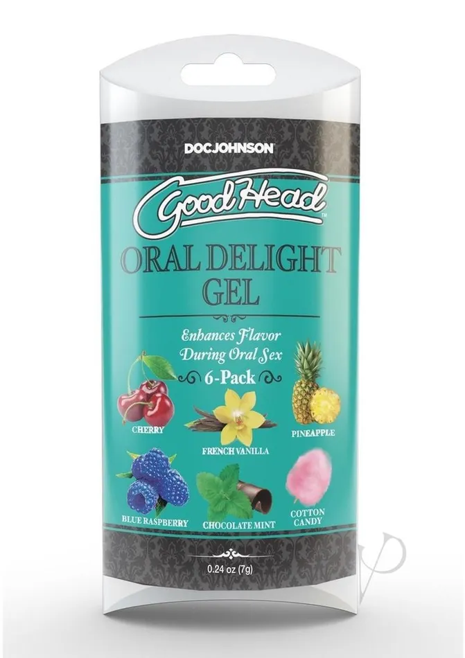 Good Head Enhancers GoodHead Oral Delight Gel 24oz 6 Pack Assorted Blue Raspberry Cherry Chocolate Mint Cotton Candy French Vanilla Pineapple Good Head Enhancers GoodHead Oral Delight Gel 24oz 6 Pack Assorted Blue Raspberry Cherry Chocolate Mint Cotton Candy French Vanilla Pineapple
