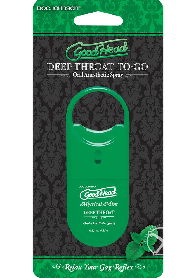 GoodHead Deep Throat ToGo Oral Anesthetic Spray Mint 33oz Good Head Anal