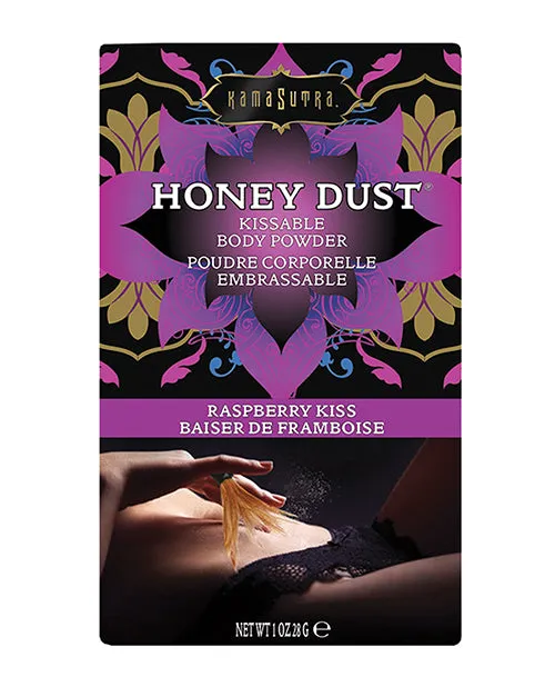 Honey Dust Female Sex Toys Kama Sutra Honey Dust Kissable Body Powder Raspberry Kiss 1oz