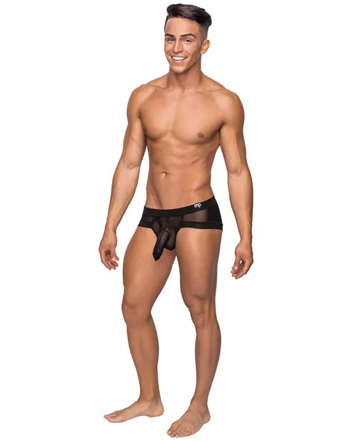 Hoser Stretch Mesh Micro Mini Short Black MD Male Power Anal