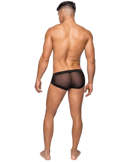 Hoser Stretch Mesh Micro Mini Short Black MD Male Power Anal Hoser Stretch Mesh Micro Mini Short Black MD Male Power Anal