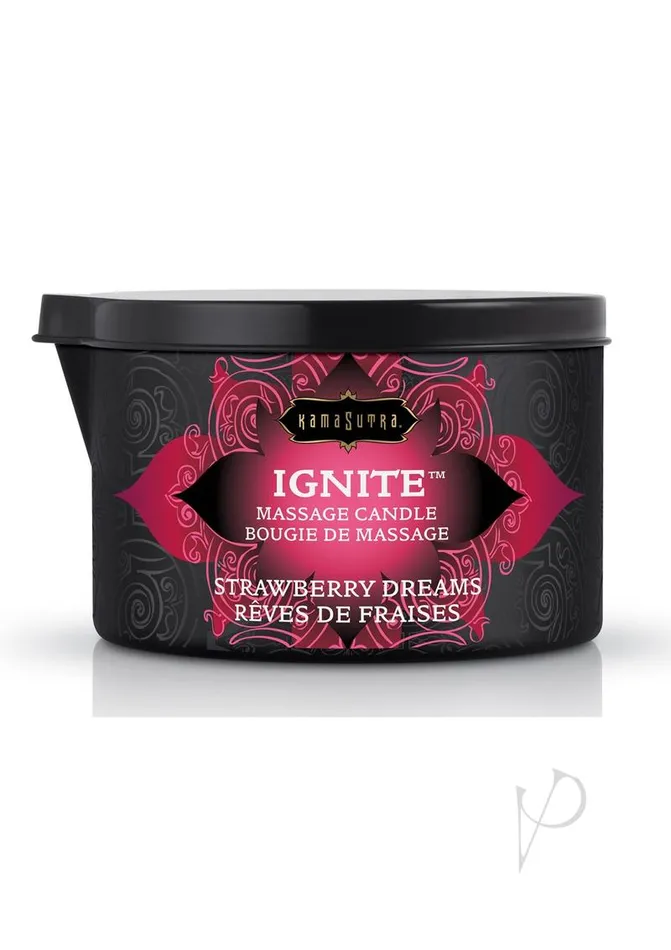Ignite Massage Candle Couples Kama Sutra Ignite Massage Candle Strawberry Dreams 6oz