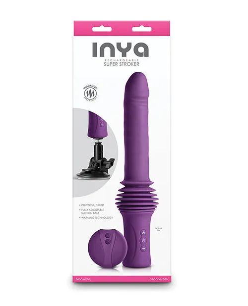 Inya Female Sex Toys Inya Super Stroker Rechargeable Silicone Thrusting Vibrator with Remote Control Purple Inya Female Sex Toys Inya Super Stroker Rechargeable Silicone Thrusting Vibrator with Remote Control Purple