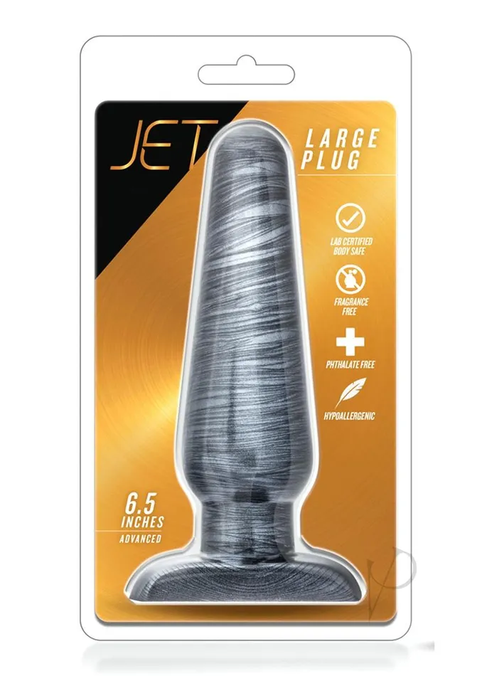 Jet Anal Jet Plug Butt Plug Large Carbon Metallic Black
