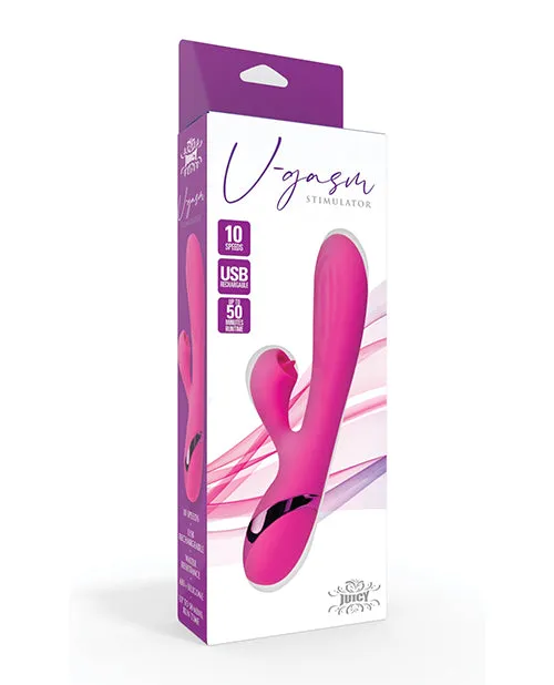 Juicy Vibrators Juicy VGasm Stimulator Rechargeable Rabbit Vibrator Pink Juicy Vibrators Juicy VGasm Stimulator Rechargeable Rabbit Vibrator Pink