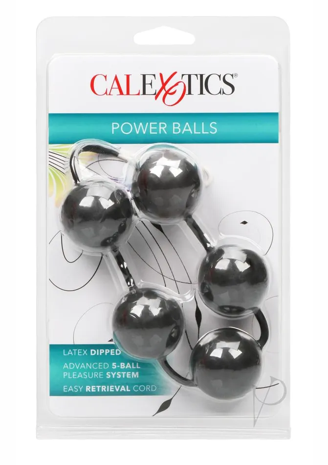 Kegel Dildos Power Balls Latex Dipped Kegel Balls Black