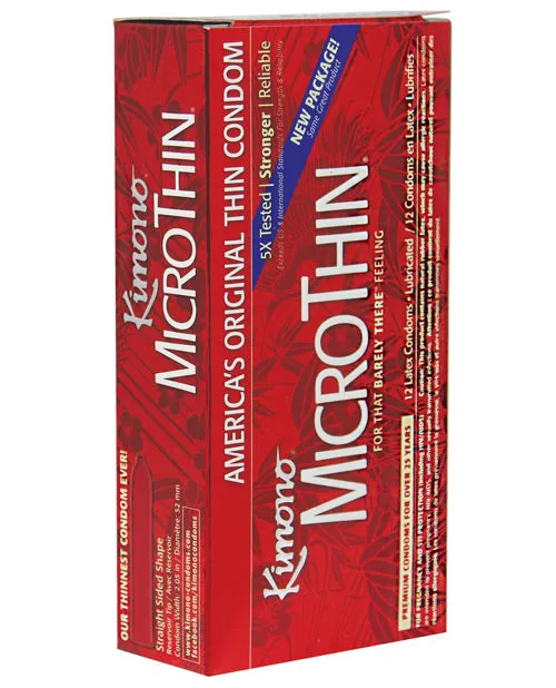Kimono Kimono Micro Thin Condom Box of 12 Female Sex Toys