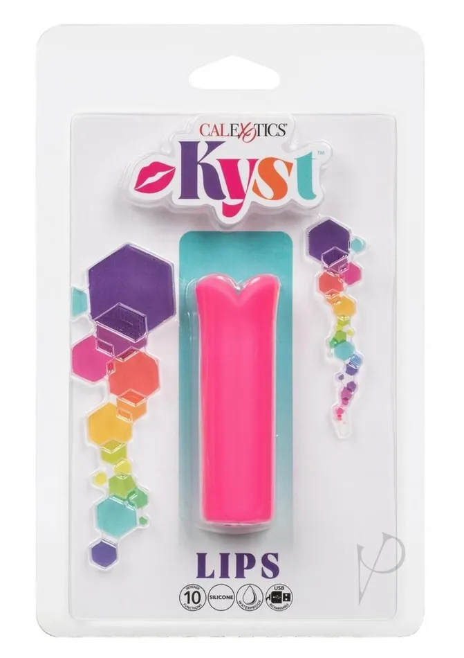 Kyst Female Sex Toys Kyst Lips Rechargeable Silicone Bullet Vibrator Pink