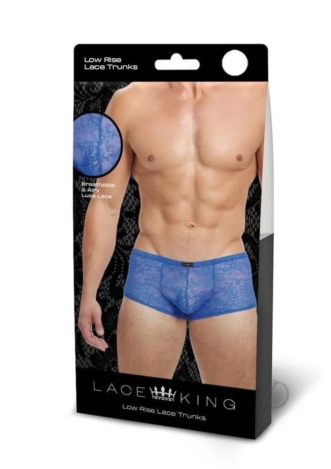 Lace King Lace Trunks LargeXLarge Blue Lace King Vibrators