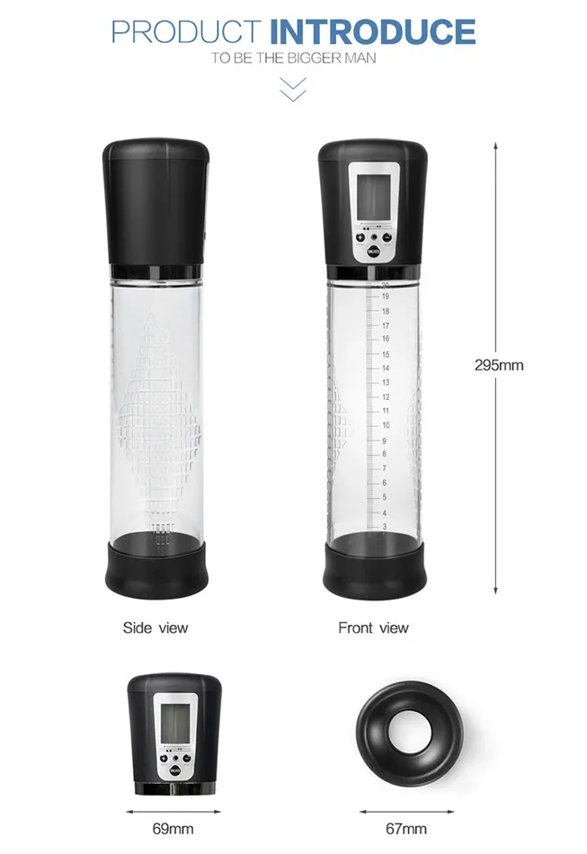 Large Passion Penis Pump 12 Inch Wild Night Fantasies Male Sex Toys