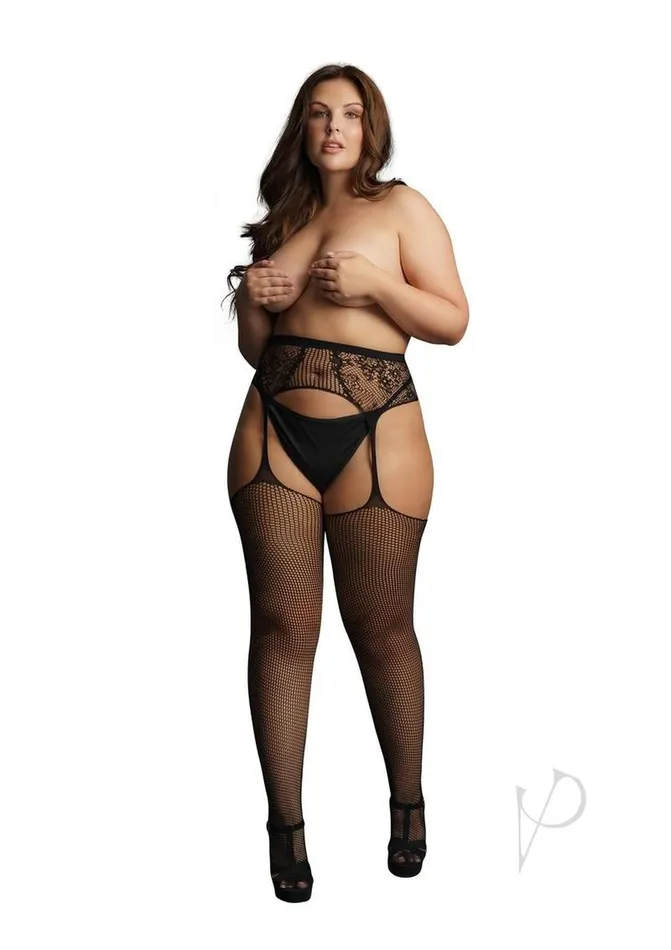 Le Desir Fishnet and Lace Garterbelt Stockings Queen Black Le Desir Anal Le Desir Fishnet and Lace Garterbelt Stockings Queen Black Le Desir Anal