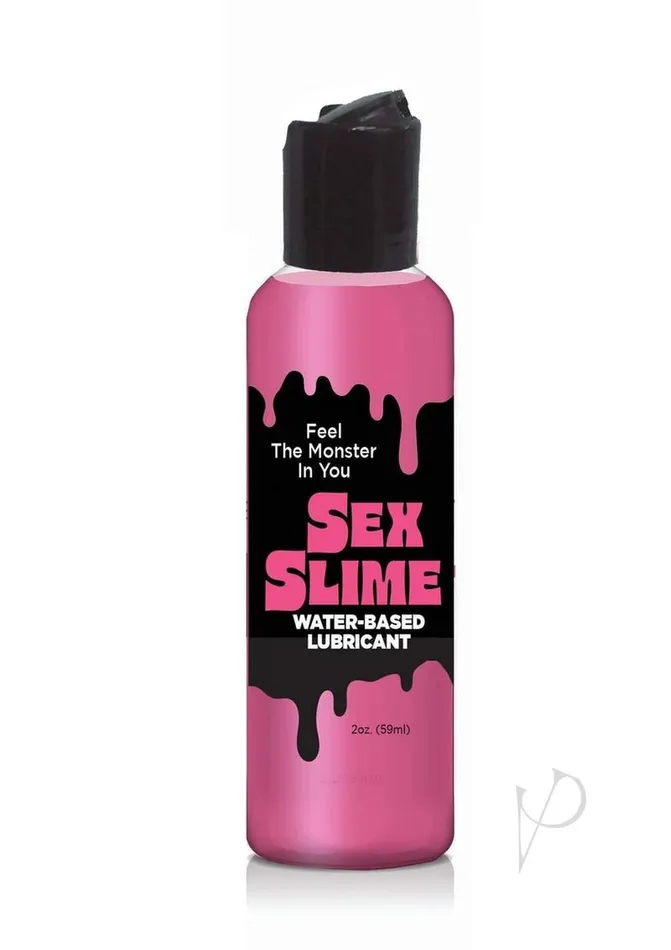 Little Genie Vibrators Sex Slime Water Based Lubricant 2oz Pink