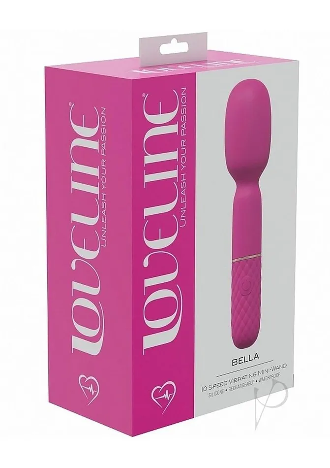 LoveLine Bella Rechargeable Silicone Mini Wand Pink Loveline Vibrators