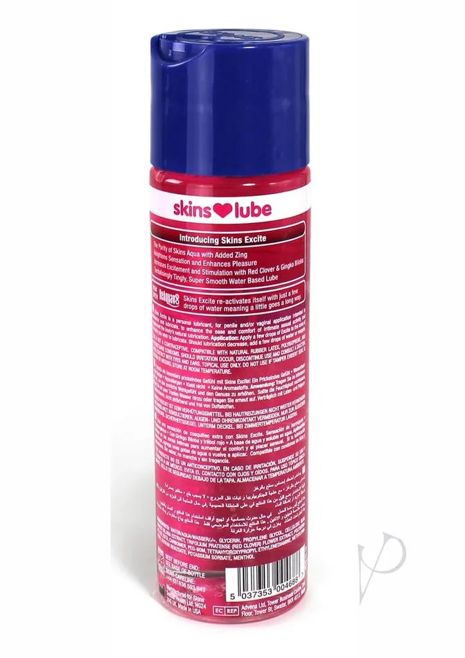 Lubricants Skins Skins Excite Tingling Water Based Lubricant 44oz