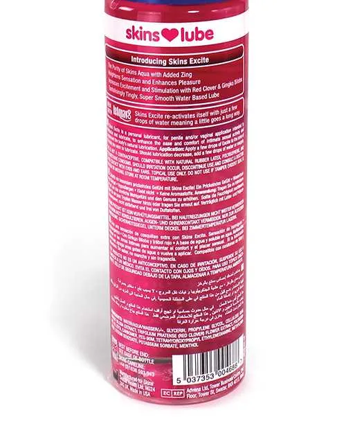 Lubricants Skins Skins Excite Tingling Water Based Lubricant 44oz