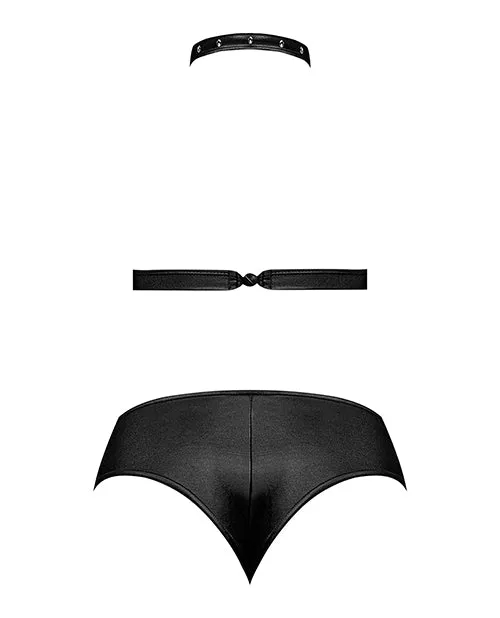 Lust Juno Top wVelcro Choker Neck Mini Short Black SM Lust By Magic Silk Anal Lust Juno Top wVelcro Choker Neck Mini Short Black SM Lust By Magic Silk Anal