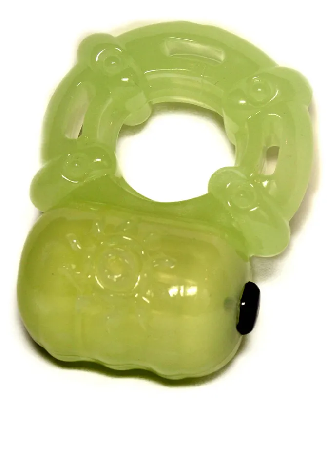 Male Sex Toys Hero Hero Power Glow Glow In The Dark Vibrating Silicone Cock Ring Glow Green