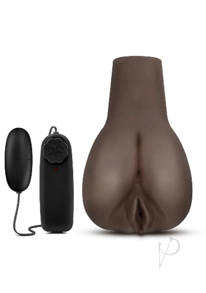 Male Sex Toys Hot Chocolate Hot Chocolate Doggy Style Deanna Vibrating Masturbator with Wired Remote Control Pussy Butt Chocolate