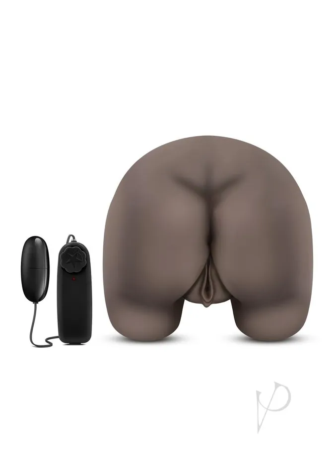Male Sex Toys Hot Chocolate Luscious Tiana Vibrating Life Sized Masturbator with Bullet and Wired Remote Control Pussy and Ass Chocolate Hot Chocolate