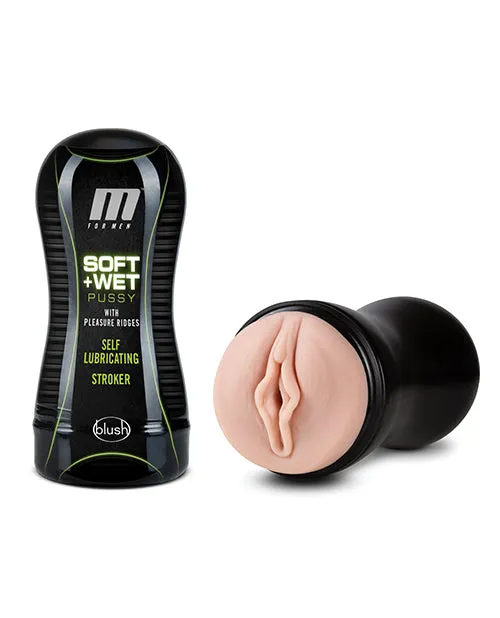 Male Sex Toys M for Men Soft and Wet Self Lubricating Masturbator Cup Ridge Pussy Vanilla M For Men