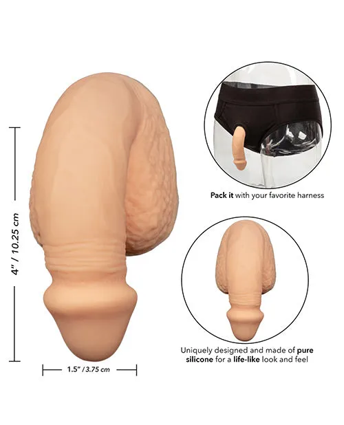 Male Sex Toys Packer Gear Packer Gear Silicone Packing Penis 4in Vanilla