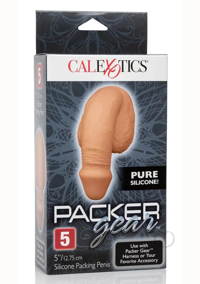 Male Sex Toys Packer Gear Silicone Packing Penis 5in Caramel Packer Gear