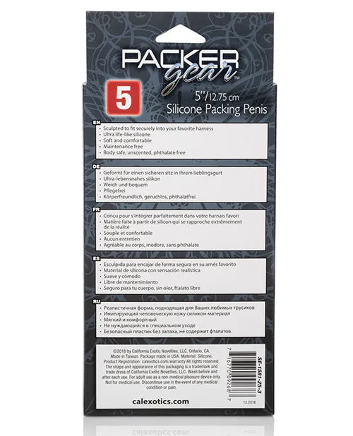 Male Sex Toys Packer Gear Silicone Packing Penis 5in Caramel Packer Gear