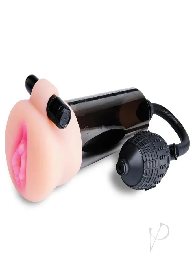 Male Sex Toys Pump Worx Pump Worx Travel Trio 9 Piece Penis Pump and Pleasure Sleeve Set Black and Vanilla