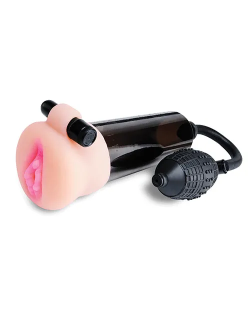 Male Sex Toys Pump Worx Pump Worx Travel Trio 9 Piece Penis Pump and Pleasure Sleeve Set Black and Vanilla