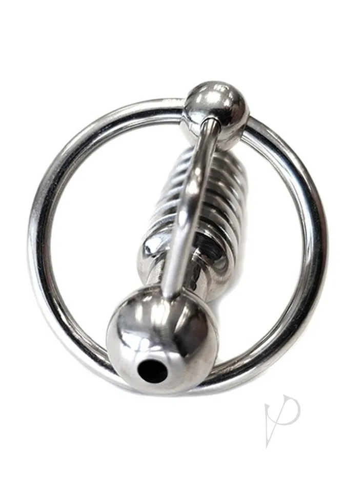 Male Sex Toys Rouge Rouge Stainless Steel Hollow Beaded Urethral Probe and Cock Ring Male Sex Toys Rouge Rouge Stainless Steel Hollow Beaded Urethral Probe and Cock Ring