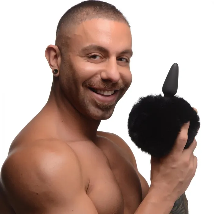Male Sex Toys Small Anal Plug with Interchangeable Bunny Tail Tailz