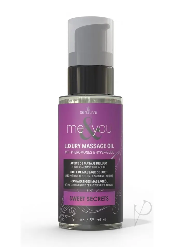 Me And You Couples Me and You Pheromone Infused Luxury Massage Oil Sweet Secrets 2oz Me And You Couples Me and You Pheromone Infused Luxury Massage Oil Sweet Secrets 2oz