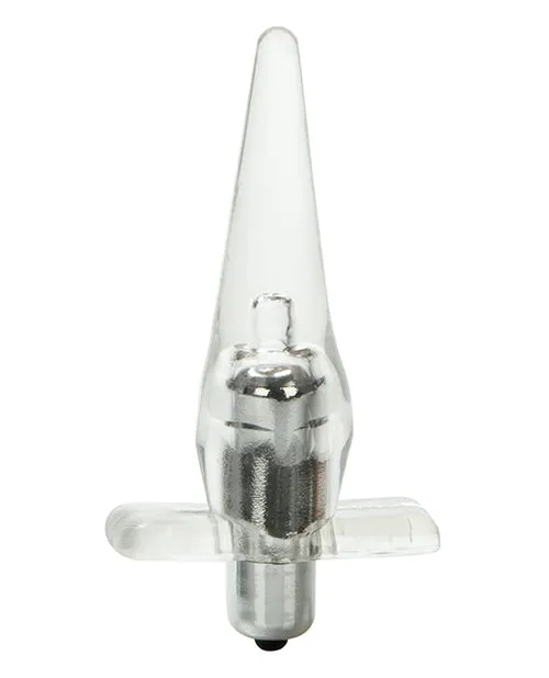 Mini Vibro Tease Vibrating Butt Plug Clear Anal Anal Mini Vibro Tease Vibrating Butt Plug Clear Anal Anal