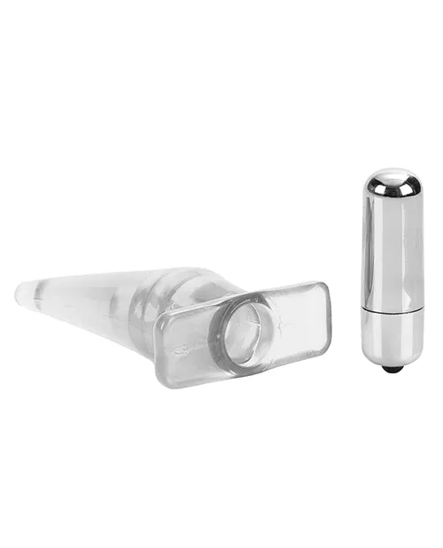 Mini Vibro Tease Vibrating Butt Plug Clear Anal Anal Mini Vibro Tease Vibrating Butt Plug Clear Anal Anal
