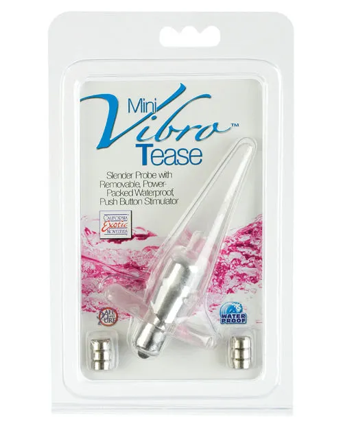 Mini Vibro Tease Vibrating Butt Plug Clear Anal Anal Mini Vibro Tease Vibrating Butt Plug Clear Anal Anal