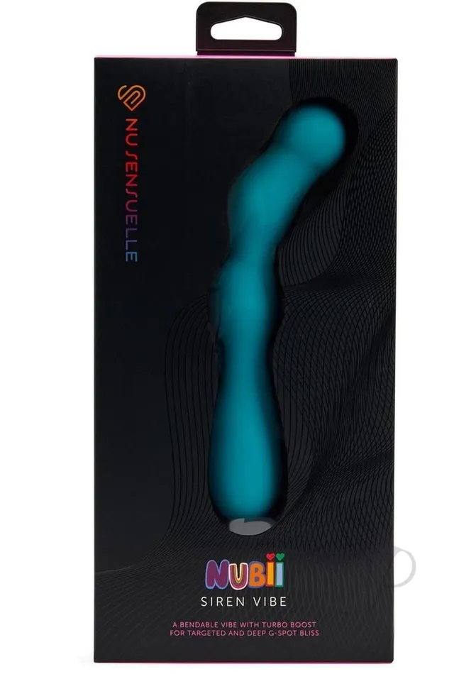 Nu Sensuelle Siren Nubii Bendable Rechargeable Silicone GSpot Vibrator Blue Nu Sensuelle Vibrators Nu Sensuelle Siren Nubii Bendable Rechargeable Silicone GSpot Vibrator Blue Nu Sensuelle Vibrators
