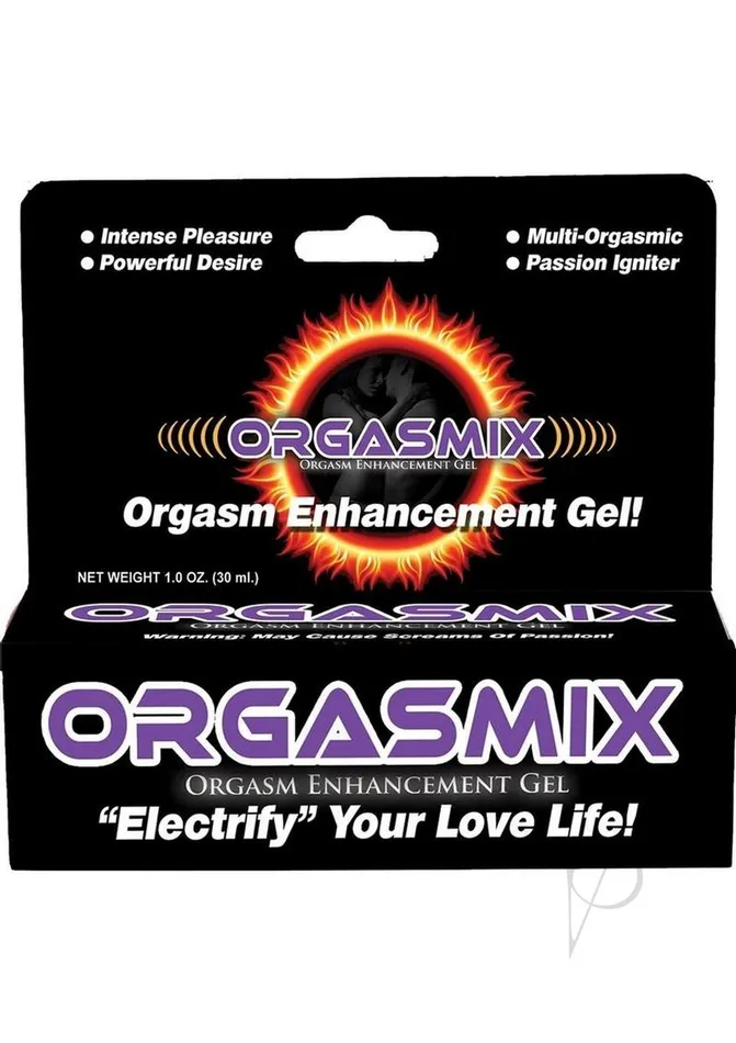 Orgasmic Enhancement Water Based Gel 1oz Hang Tab Box Orgasmix Enhancers