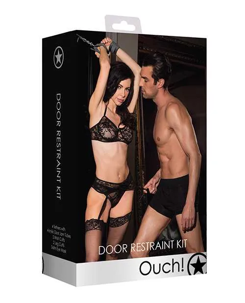 Ouch Kits Anal Ouch Door Restraint Set Black Ouch Kits Anal Ouch Door Restraint Set Black