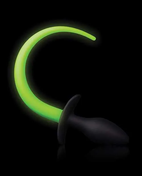 Ouch Puppy Tail Silicone Plug Glow in the Dark Green Ouch Anal Ouch Puppy Tail Silicone Plug Glow in the Dark Green Ouch Anal
