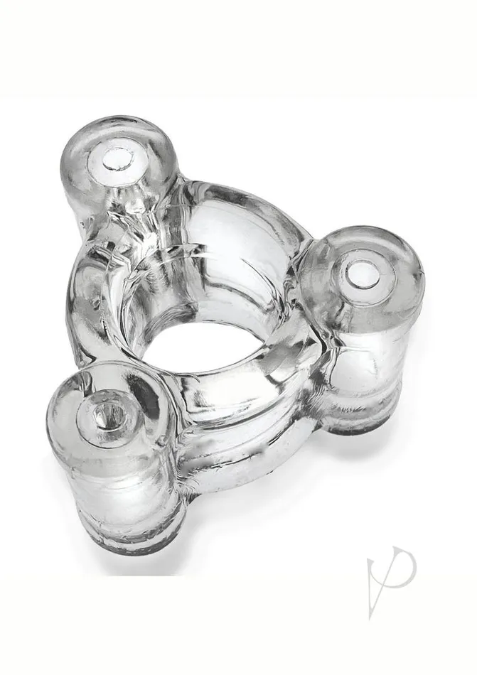 Oxballs Anal Oxballs Buzz Squeeze Vibrating Ballstretcher Clear
