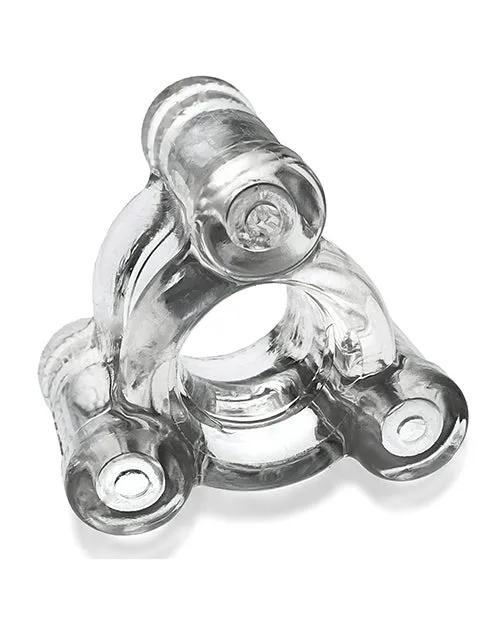 Oxballs Anal Oxballs Buzz Squeeze Vibrating Ballstretcher Clear