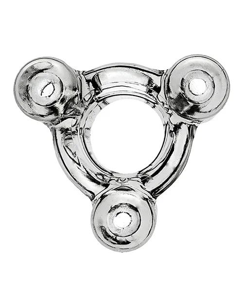 Oxballs Anal Oxballs Buzz Squeeze Vibrating Ballstretcher Clear