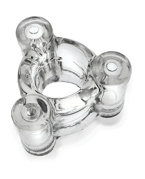 Oxballs Anal Oxballs Buzz Squeeze Vibrating Ballstretcher Clear