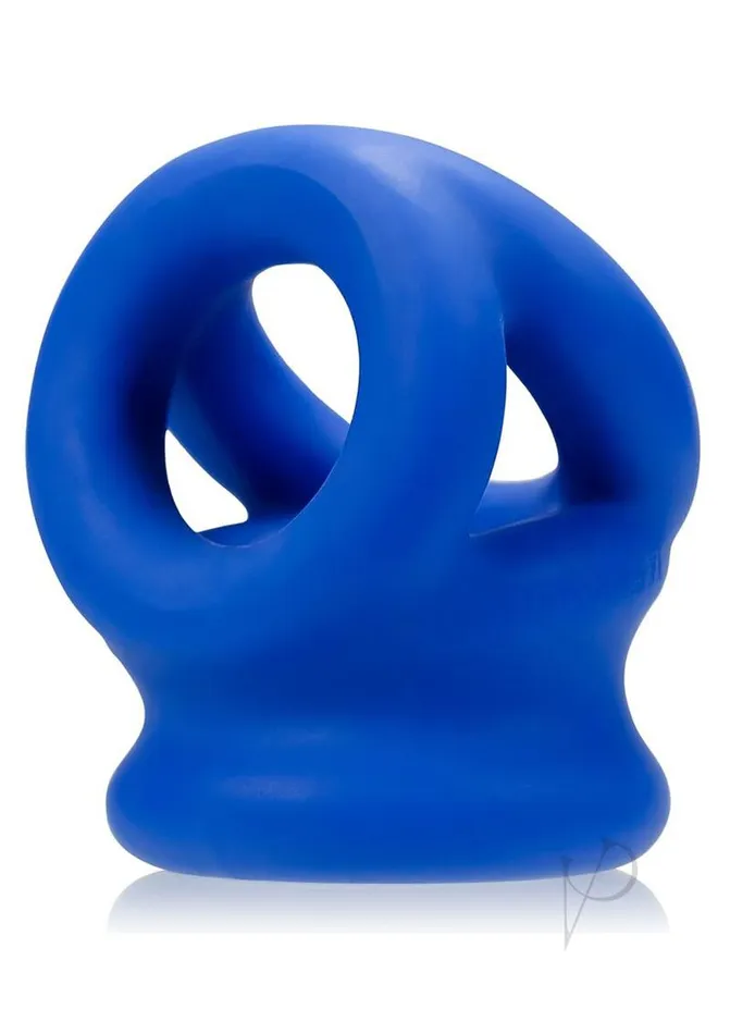 Oxballs Male Sex Toys Oxballs TriSqueeze Silicone 3Ring Ball Stretching Sling Blue Oxballs Male Sex Toys Oxballs TriSqueeze Silicone 3Ring Ball Stretching Sling Blue