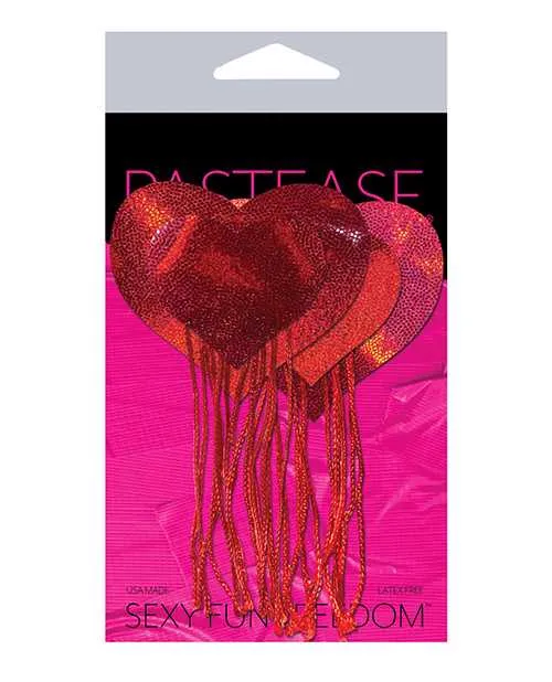 Pastease Tassel Holographic Heart Red OS Pastease Anal Pastease Tassel Holographic Heart Red OS Pastease Anal