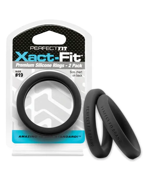 Perfect Fit Anal Perfect Fit Xact Fit 19 Black Pack of 2