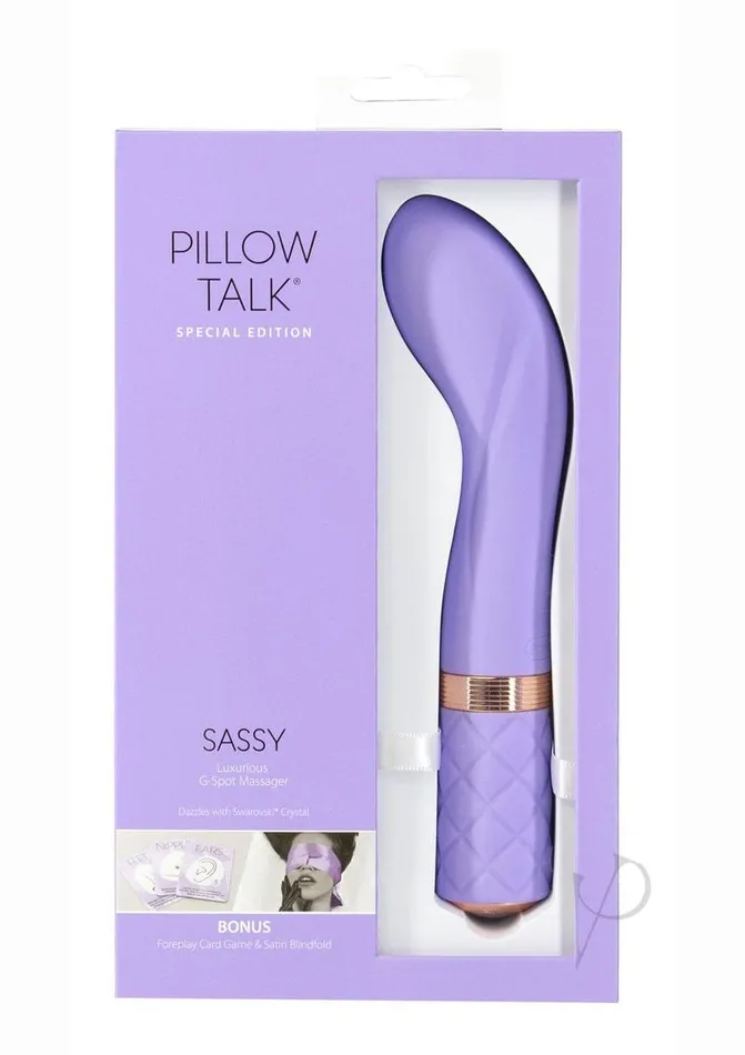 Pillowtalk Pillow Talk Special Edition Sassy Silicone Rechargeable GSpot Vibrator PurpleRose Gold Vibrators Pillowtalk Pillow Talk Special Edition Sassy Silicone Rechargeable GSpot Vibrator PurpleRose Gold Vibrators