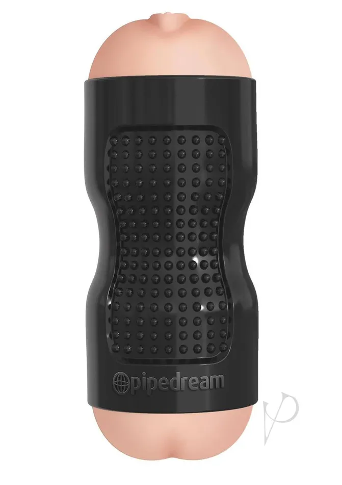 Pipedream Extreme Toyz Tight Grip Pussy and Ass Masturbator Pussy and Butt BlackVanilla Pipedream Extreme Toyz Male Sex Toys