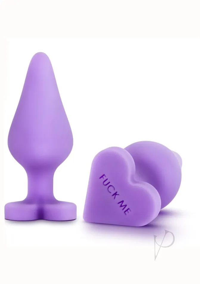 Play With Me By Blush Anal Play with Me Naughtier Candy Heart Fuck Me Silicone Butt Plug Purple Play With Me By Blush Anal Play with Me Naughtier Candy Heart Fuck Me Silicone Butt Plug Purple